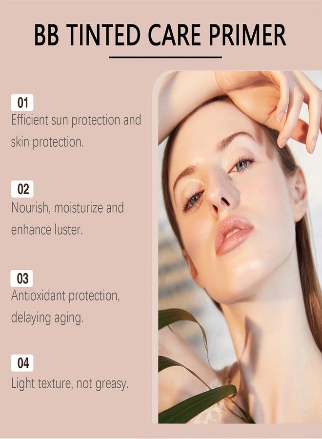 FYEBOO BB Blur Cream Tinted Moisturizer With Spf, Tinted Care Primer Liquid Foundation Cream (03# Wheat) - Image 2